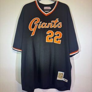 Rare 1982 MITCHELL & NESS SAN FRANCISCO GIANTS JACK CLARK Pullover JERSEY 60